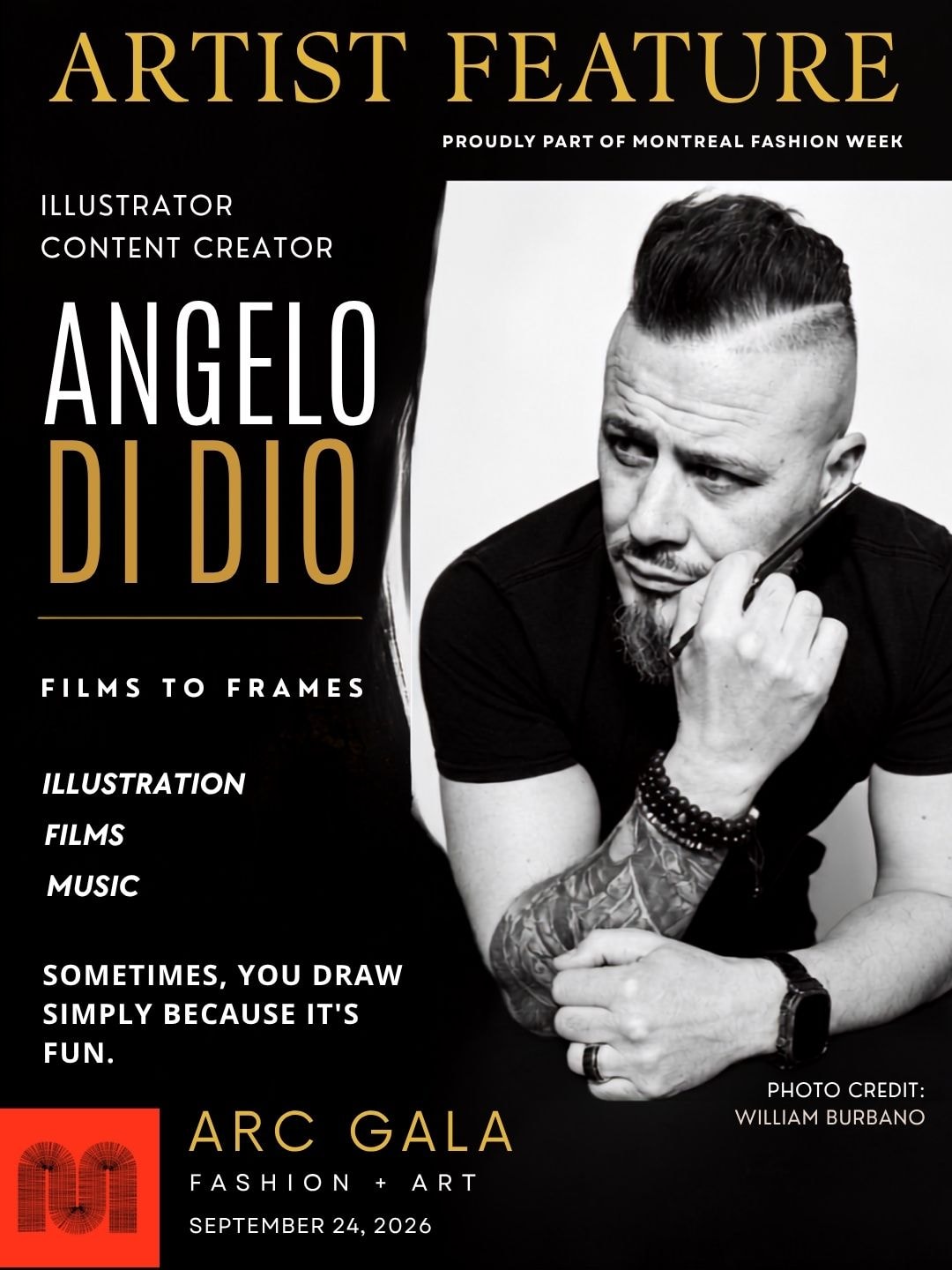 Angelo Didio artist feature poster