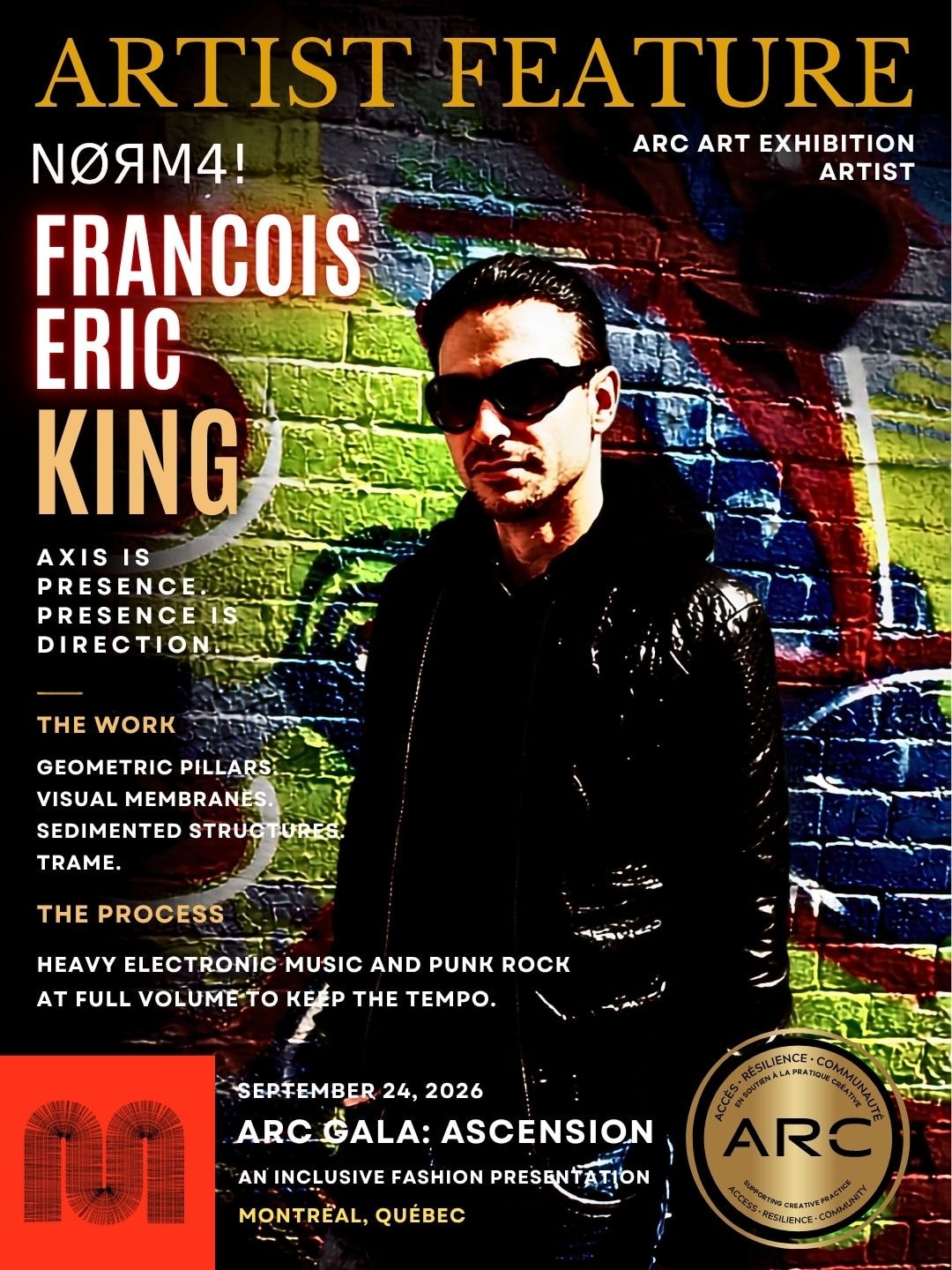 François Eric King artist feature poster