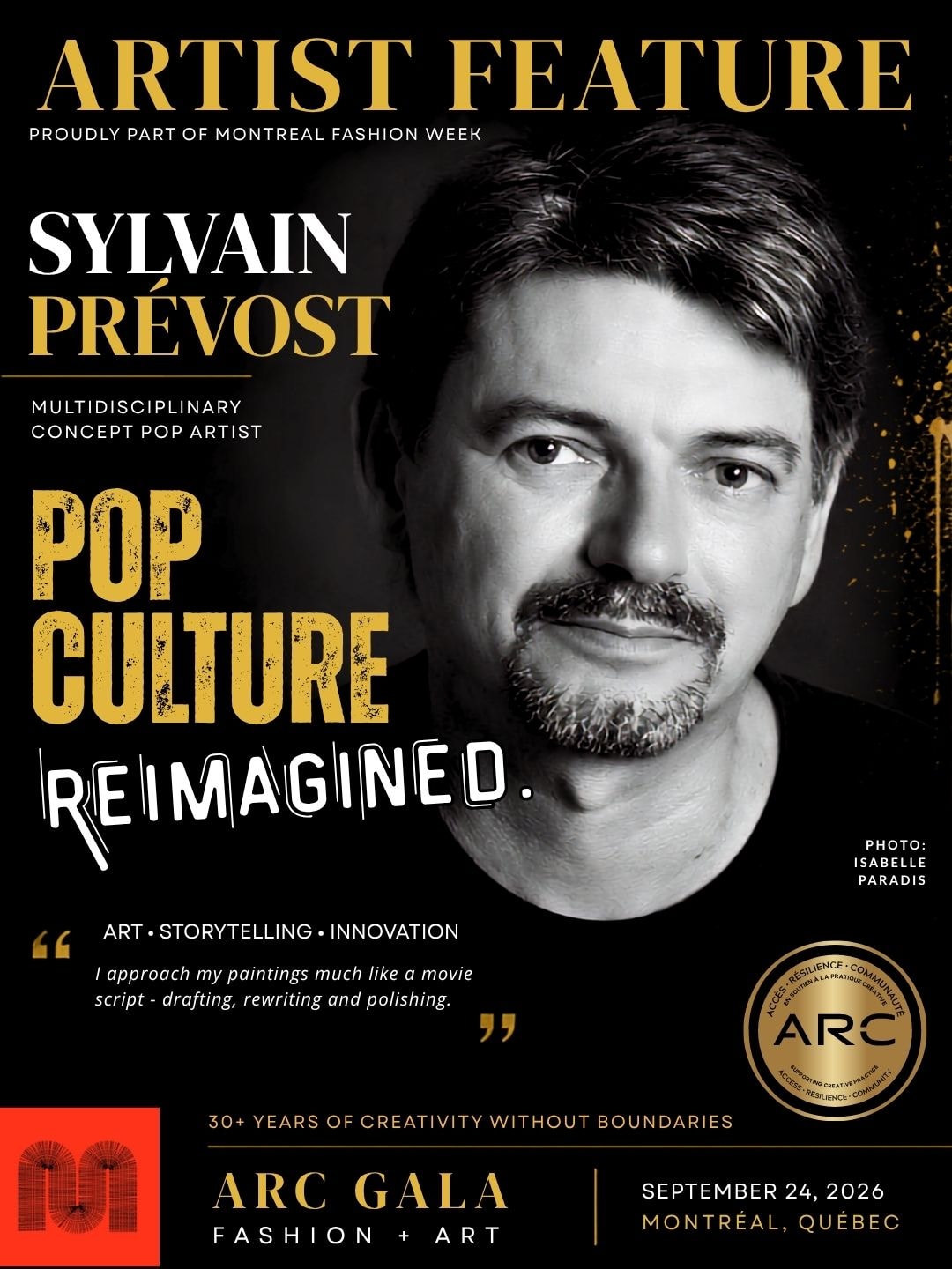 Sylvain Prévost artist feature poster
